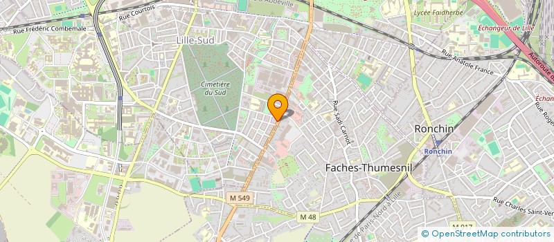 localisation de l'entreprise MADAME ANNE GOURNAY  LILLE