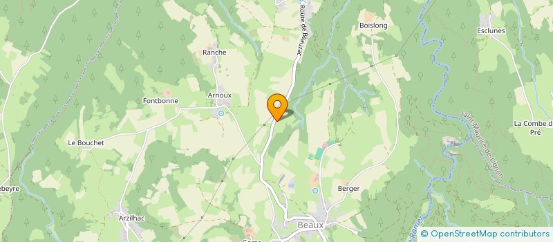 localisation de l'entreprise MADAME ANNE GOUTEYRON  BEAUX