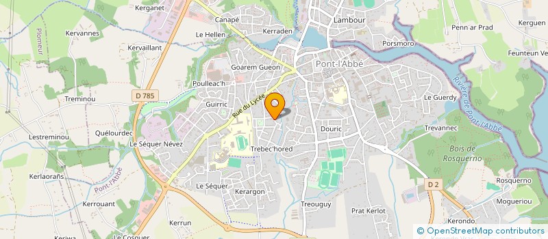 localisation de l'entreprise MADAME ANNE GOUYEN à PONT-L'ABBE