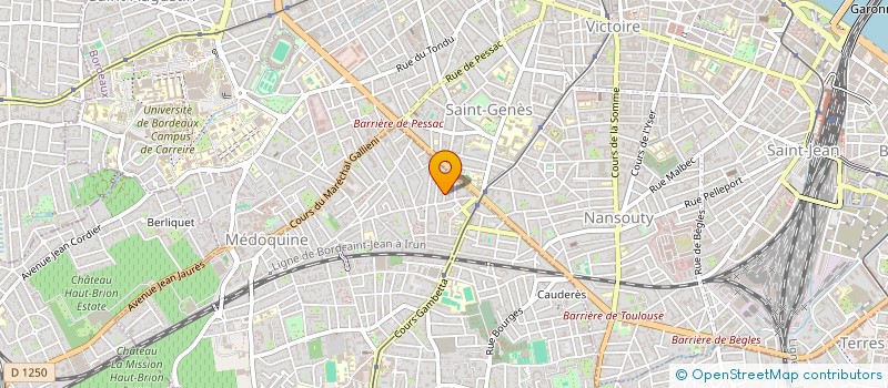 localisation de l'entreprise MADAME ANNE GOYHENEIX  TALENCE