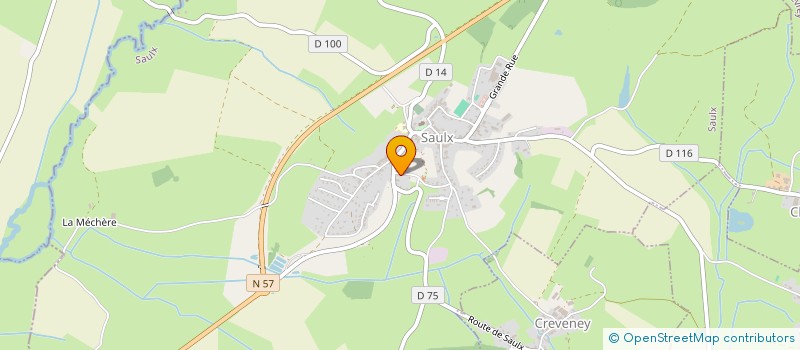 localisation de l'entreprise MADAME ANNE GRADOZ  SAULX