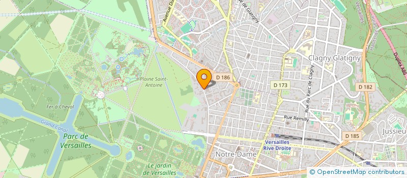 localisation de l'entreprise MADAME ANNE GRANGE à VERSAILLES