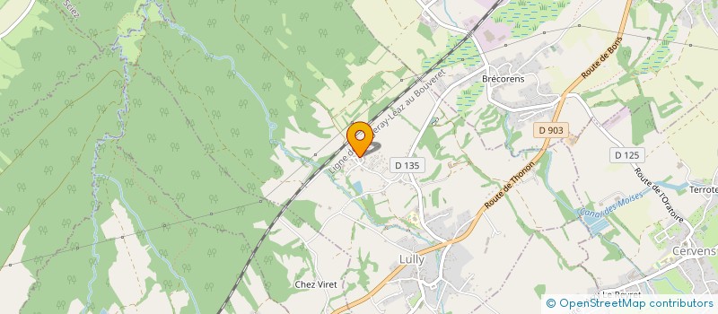 localisation de l'entreprise MADAME ANNE GRANGET  LULLY