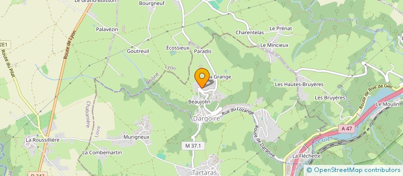 localisation de l'entreprise MADAME ANNE GRELLET  DARGOIRE