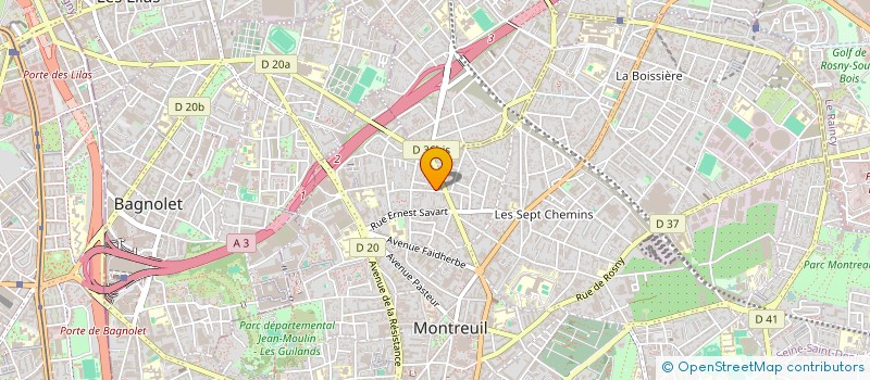 localisation de l'entreprise MADAME ANNE GRINBERG à MONTREUIL