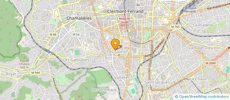 localisation de l'entreprise MADAME ANNE GROLEAU  CLERMONT-FERRAND