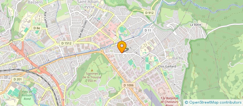 localisation de l'entreprise MADAME ANNE GROS  CHALLES-LES-EAUX