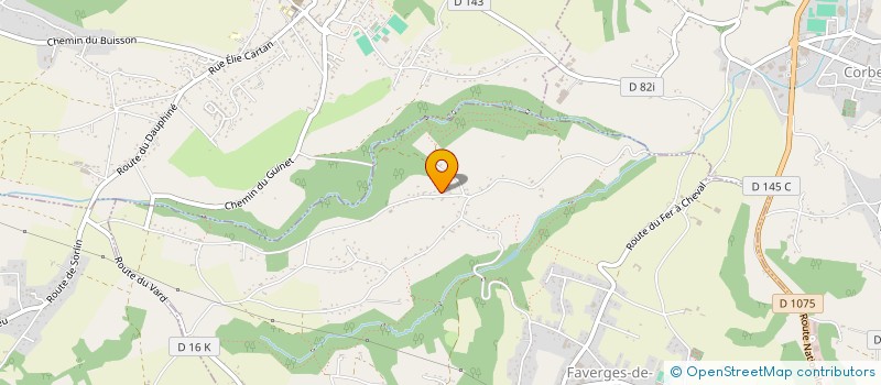 localisation de l'entreprise MADAME ANNE GROSCLAUDE  FAVERGES-DE-LA-TOUR