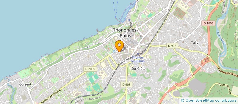 localisation de l'entreprise MADAME ANNE GROSSET à THONON-LES-BAINS