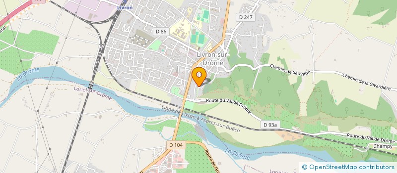 localisation de l'entreprise MADAME ANNE GRUEL  LIVRON-SUR-DROME