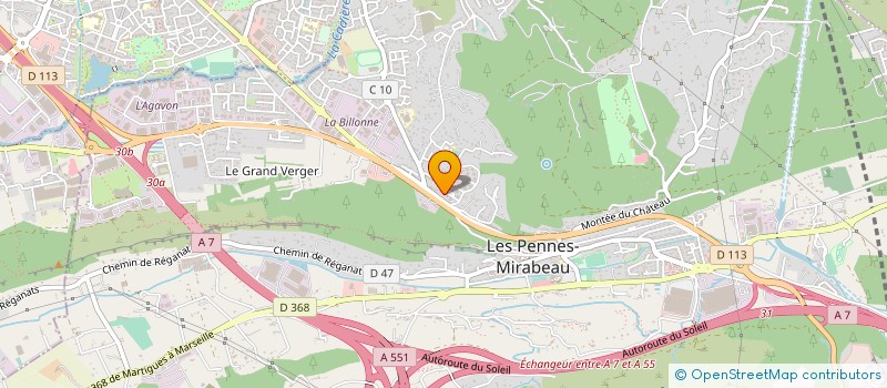 localisation de l'entreprise MADAME ANNE GUARNIERI à LES PENNES-MIRABEAU