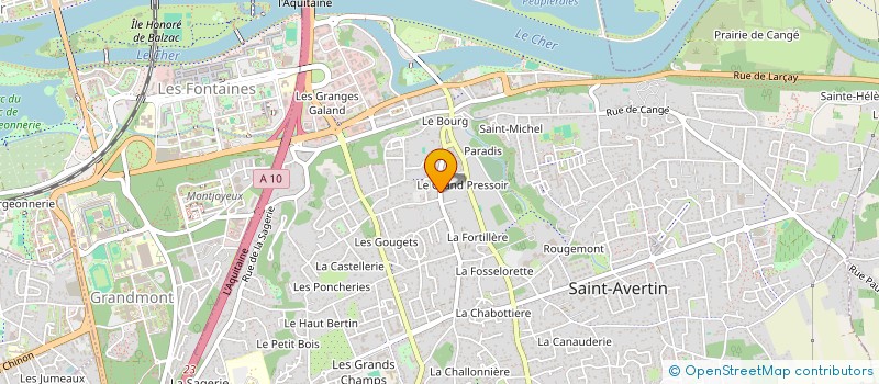 localisation de l'entreprise MADAME ANNE GUEBIN  SAINT-AVERTIN