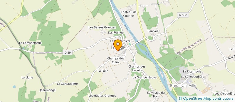 localisation de l'entreprise MADAME ANNE GUENEZ à LINGE