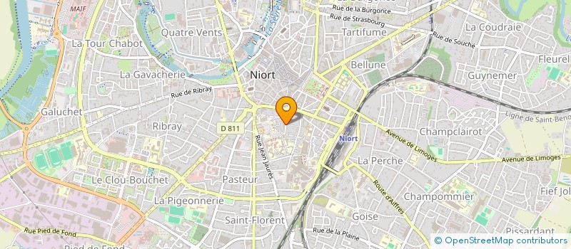 localisation de l'entreprise MADAME ANNE GUERROIS à NIORT