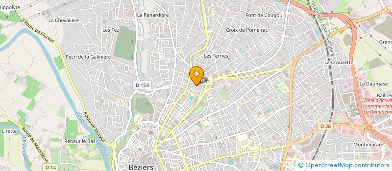 localisation de l'entreprise MADAME ANNE GUIBBAL  BEZIERS