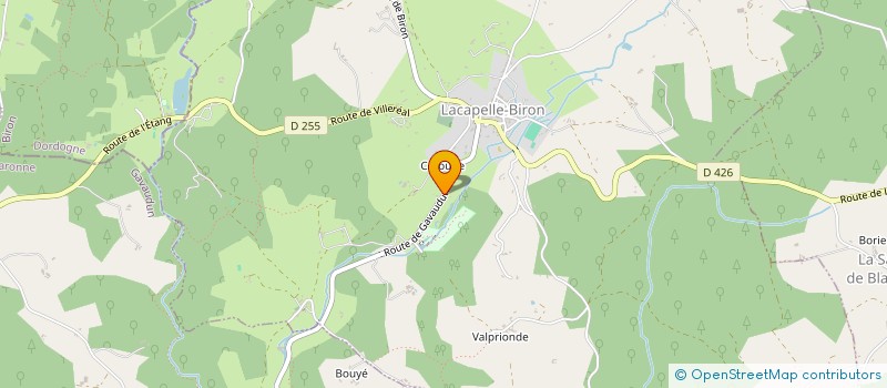 localisation de l'entreprise MADAME ANNE GUICHARD  LACAPELLE-BIRON