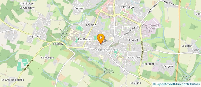 localisation de l'entreprise MADAME ANNE GUIDOUX  QUESTEMBERT