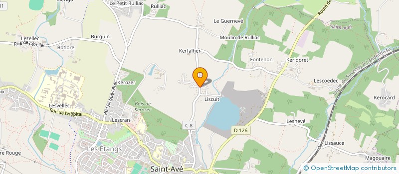 localisation de l'entreprise MADAME ANNE GUILLARD  SAINT-AVE