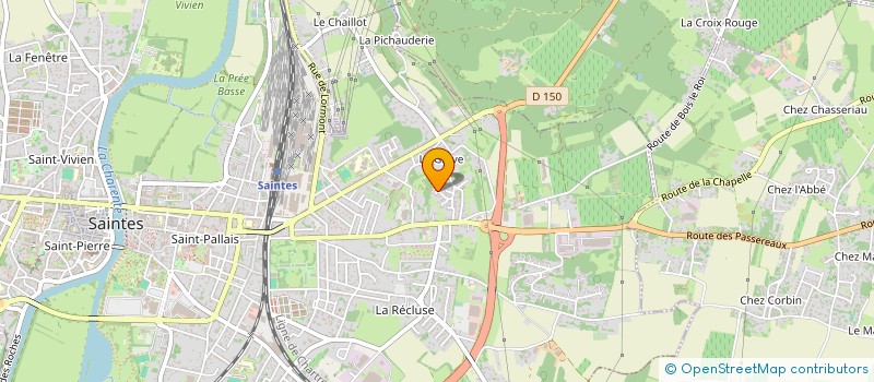 localisation de l'entreprise MADAME ANNE GUILLAUMERON  SAINTES