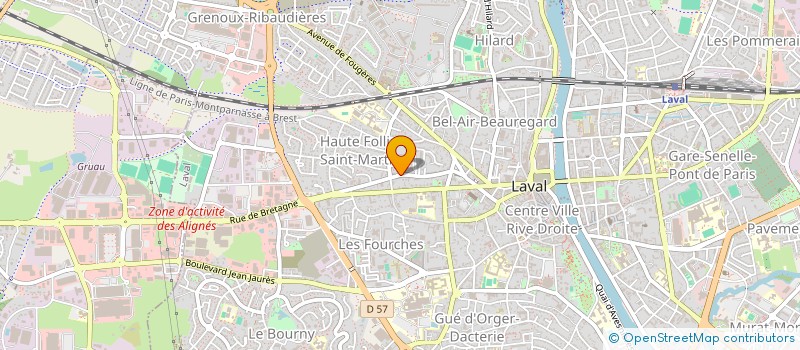 localisation de l'entreprise MADAME ANNE GUILLORIT  LAVAL