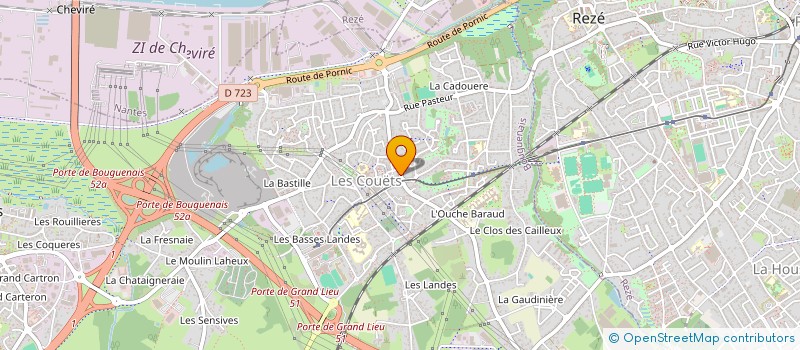 localisation de l'entreprise MADAME ANNE GUILLOU  BOUGUENAIS