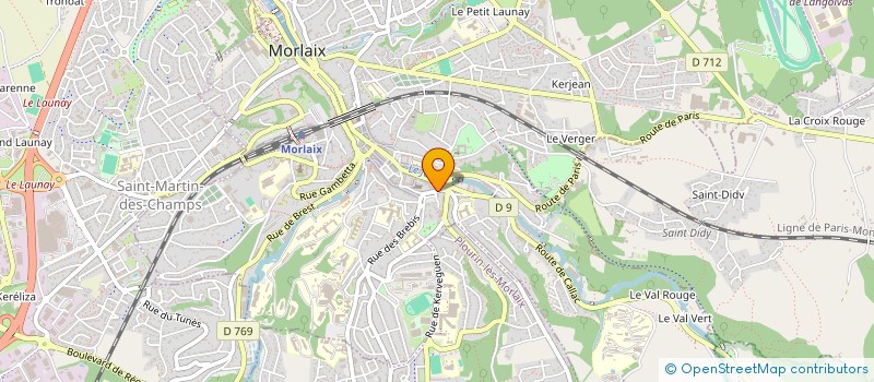 localisation de l'entreprise MADAME ANNE GUYADER  MORLAIX