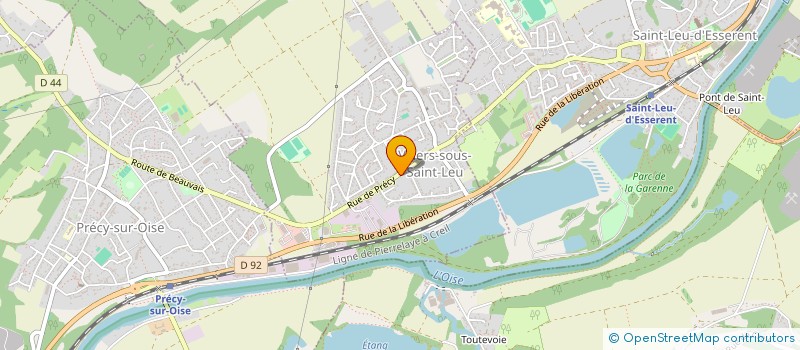 localisation de l'entreprise MADAME ANNE GUYLAINE BAHU  VILLERS-SOUS-SAINT-LEU