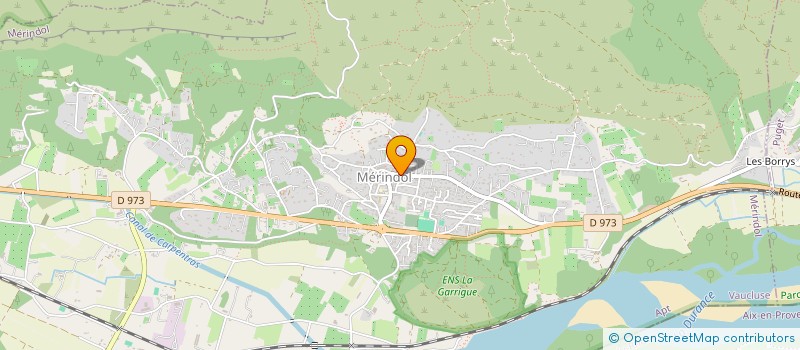 localisation de l'entreprise MADAME ANNE HAMEL  MERINDOL