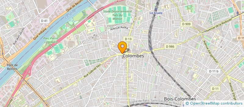 localisation de l'entreprise MADAME ANNE HARDELAY à COLOMBES