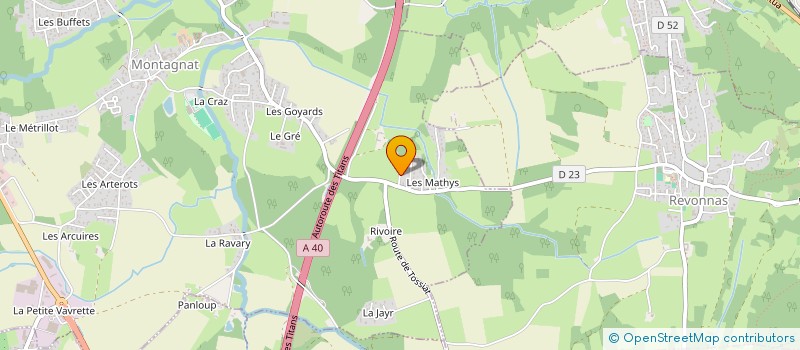 localisation de l'entreprise MADAME ANNE HASSENFORDER  MONTAGNAT