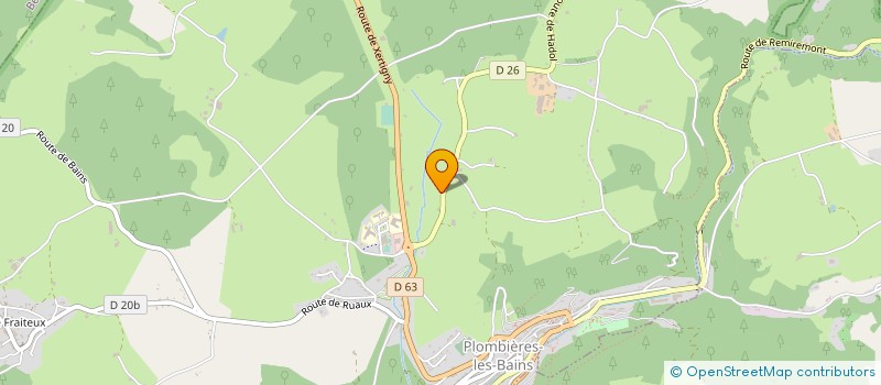 localisation de l'entreprise MADAME ANNE HAXAIRE  PLOMBIERES-LES-BAINS