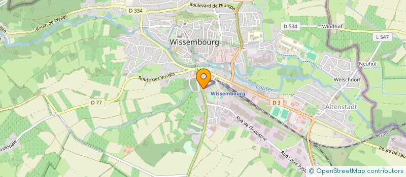 localisation de l'entreprise MADAME ANNE HECKEL  WISSEMBOURG