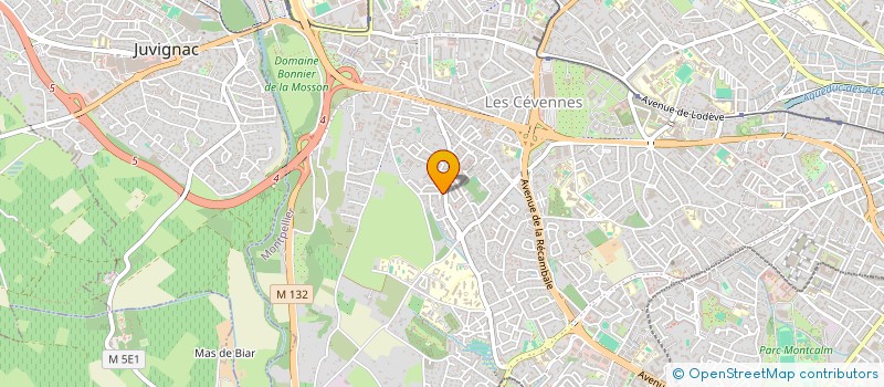 localisation de l'entreprise MADAME ANNE HELENE DORANDEU à MONTPELLIER