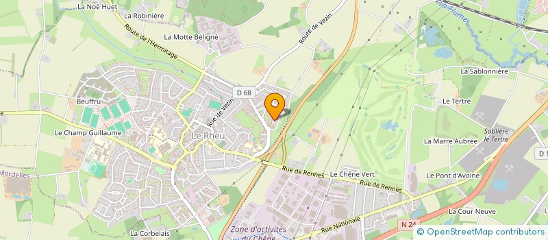 localisation de l'entreprise MADAME ANNE-HELENE LE GUENNEC  LE RHEU