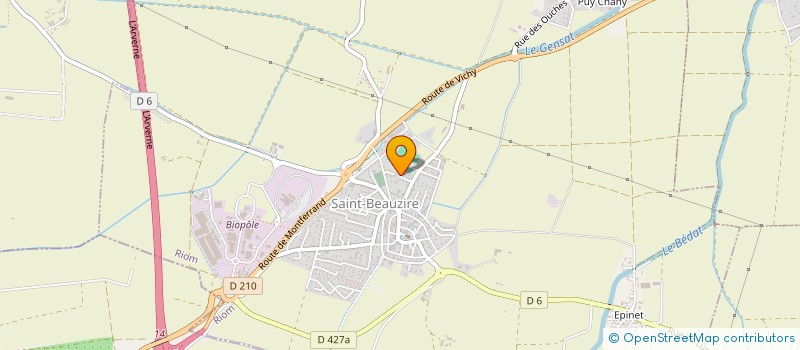 localisation de l'entreprise MADAME ANNE HELENE ROCU à SAINT-BEAUZIRE
