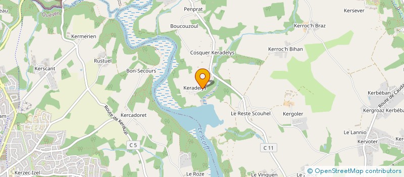 localisation de l'entreprise MADAME ANNE-HELENE TOUZE  CAUDAN