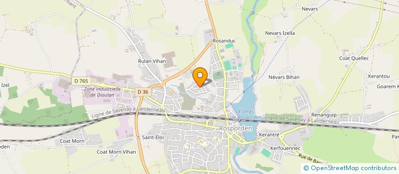 localisation de l'entreprise MADAME ANNE HELIAS  ROSPORDEN