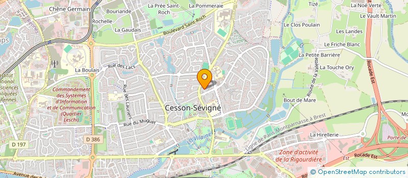 localisation de l'entreprise MADAME ANNE HENRIEUX  CESSON-SEVIGNE