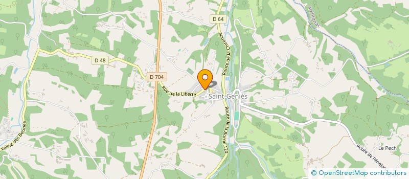 localisation de l'entreprise MADAME ANNE HENRYS D'AUBIGNY D'ESMYARDS  SAINT-GENIES