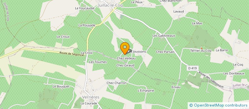 localisation de l'entreprise MADAME ANNE HERIARD à JUILLAC-LE-COQ