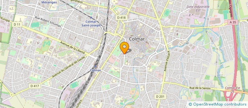 localisation de l'entreprise MADAME ANNE HILDENBRAND  COLMAR