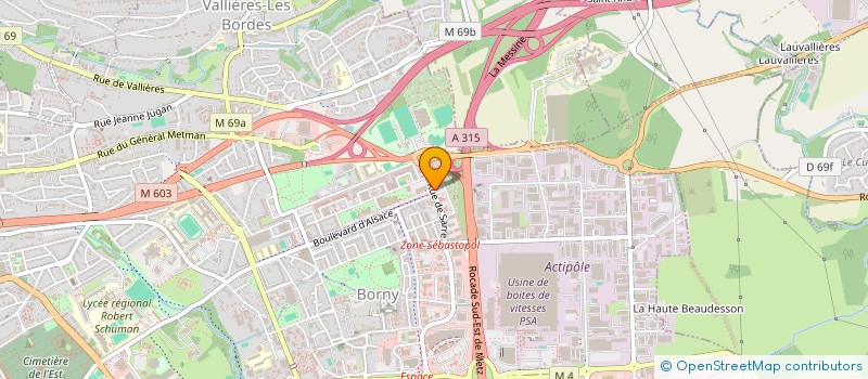 localisation de l'entreprise MADAME ANNE HIRTZ  METZ