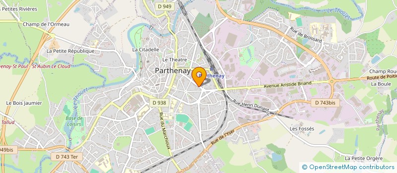 localisation de l'entreprise MADAME ANNE HOLSTEIN  PARTHENAY