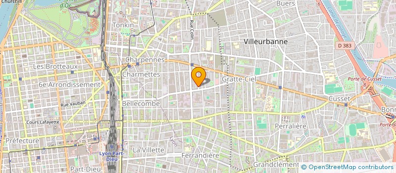 localisation de l'entreprise MADAME ANNE-HORTENSE CRUMIERE  VILLEURBANNE