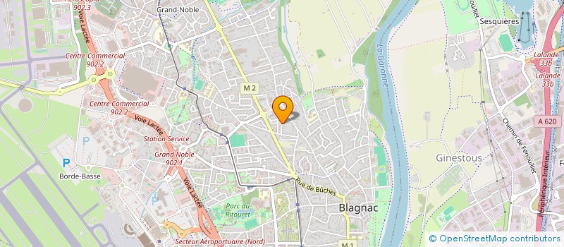 localisation de l'entreprise MADAME ANNE HOURCASTAGNE  BLAGNAC