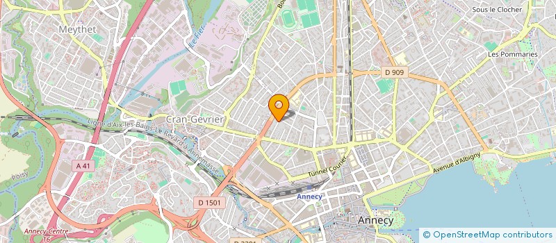 localisation de l'entreprise MADAME ANNE HUDRY  ANNECY