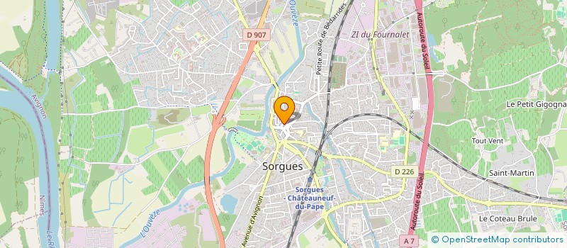 localisation de l'entreprise MADAME ANNE HUGOT à SORGUES