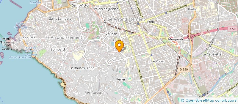 localisation de l'entreprise MADAME ANNE HULLIN à MARSEILLE