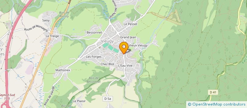 localisation de l'entreprise MADAME ANNE ISABELLE MONTJEAN à ANNECY