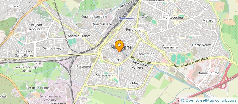 localisation de l'entreprise MADAME ANNE JACCHETTA  NARBONNE